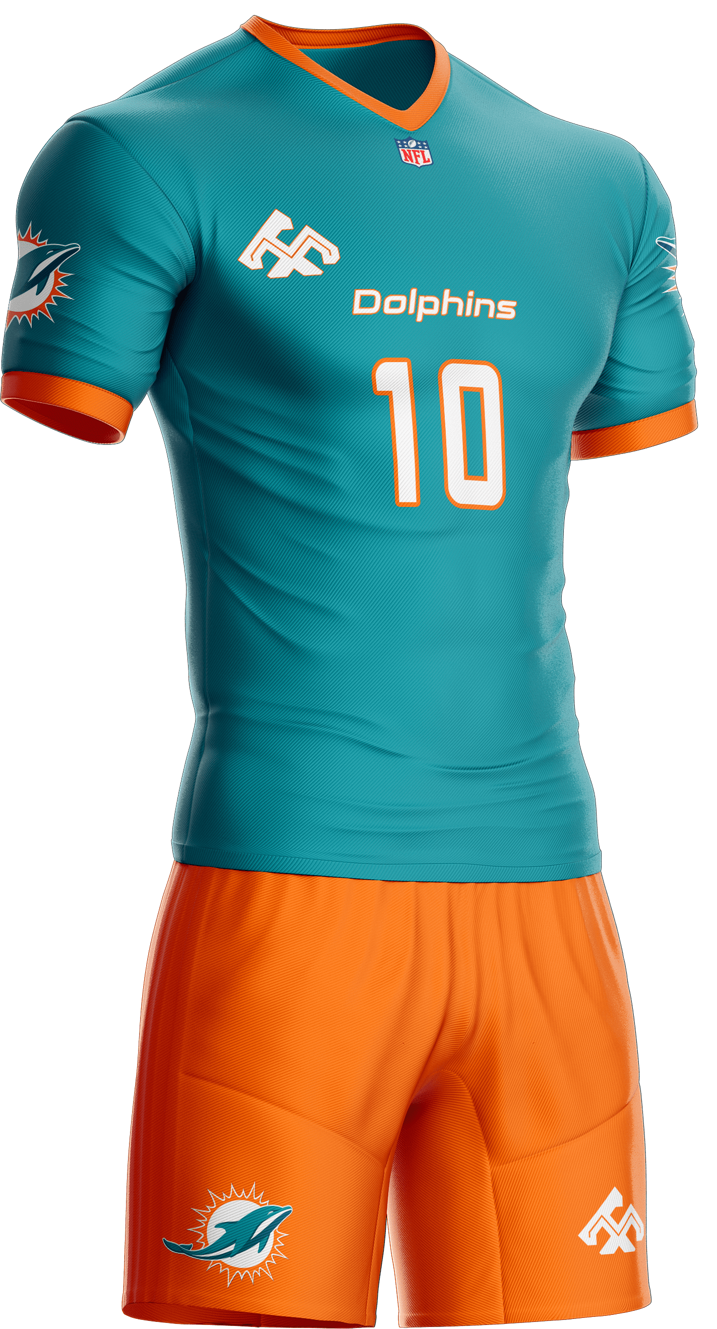 DELFINES SOCCER #24614  MENTA/NARANJA
